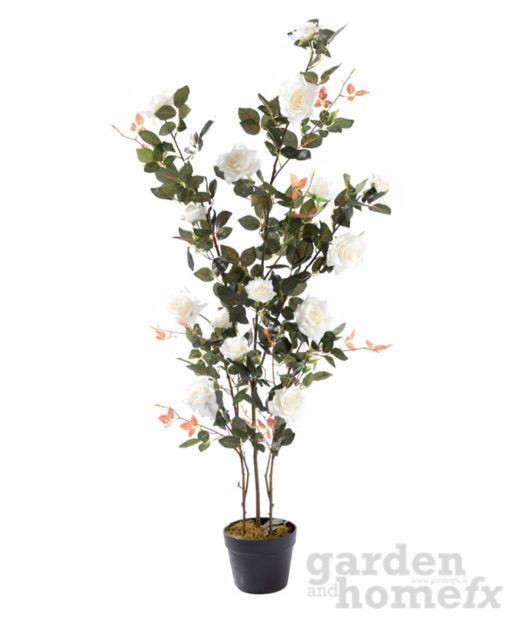 Artificial White Rose Tree