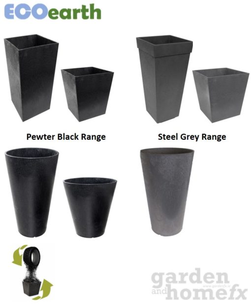 EcoEarth Ireland Recycled Rubber Plant Pot