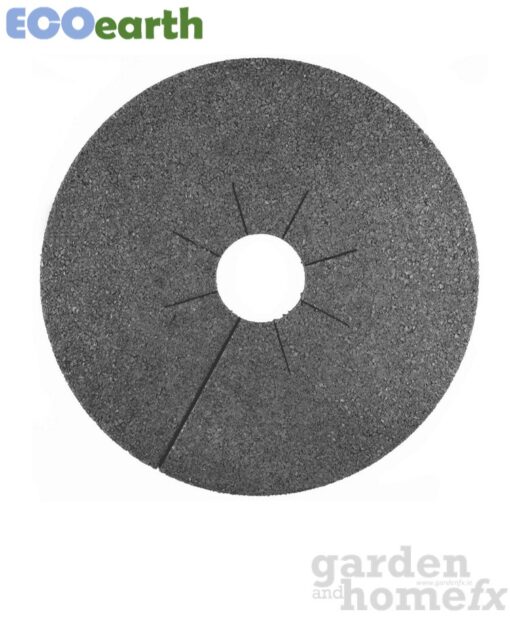 Grey Recycled Rubber Tree Ring made in Ireland, stocked in Dublin
