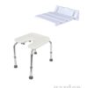Mobility folding and adjustable shower stool, supplied from Ireland