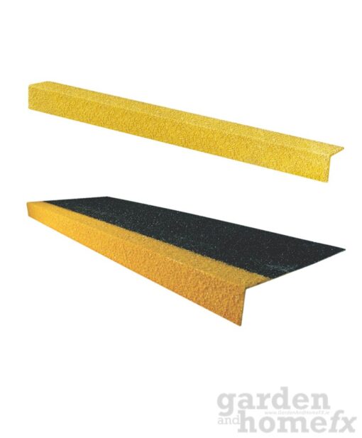 Stocked in Dublin, Ireland, antislip grp fibreglass commercial stair thread step. and angle