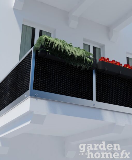 GreenFX Recycled PVC Poly-Rattan balcony screening, stocked in Dublin www.gardenandhomefx.ie