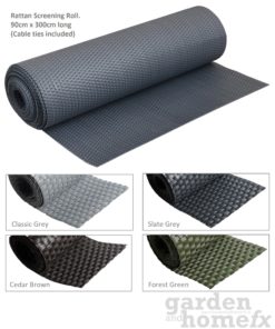 GreenFX Recycled PVC Poly-Rattan balcony screening, stocked in Dublin www.gardenandhomefx.ie