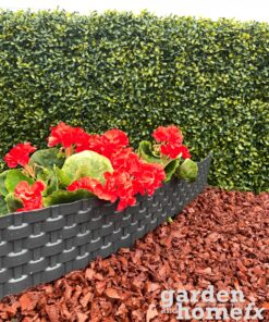 Rattan effect recycled plastic flexible garden lawn edge edging, stocked in Dublin, Ireland.