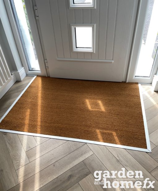 natural coir enterance matting for recessed mat well. supplied in Ireland