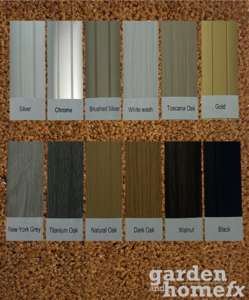 Matwell edging for natural coir enterance matting for recessed mat well. supplied in Ireland