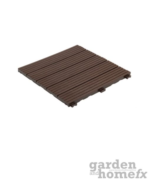 Easy Tile recycled rubber Balcony & Deck Patio Tile "Moasic & Comso" made from old car tyres, stocked in Ireland