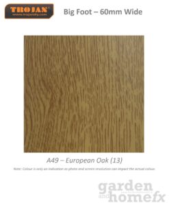 Trojan Peel & Stick Self-adhesive Floor Trim Profiles. Supplied in Ireland www.GardenAndHomeFX.ie