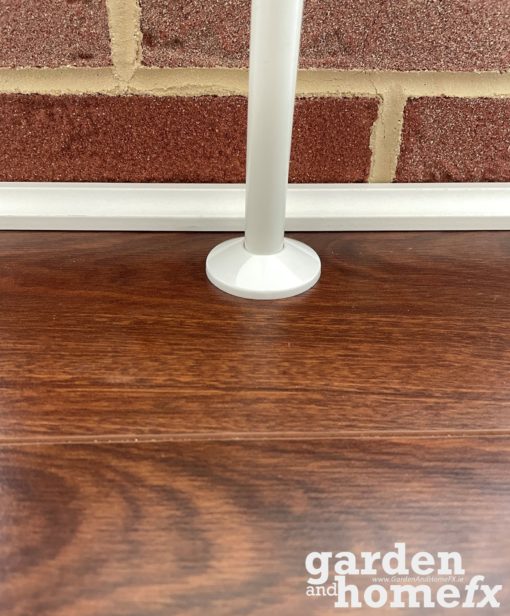 Trojan White effect radiator pipe wrap around cover and split floor rosette. Supplied in Dublin Ireland by www.gardenandhomefx.ie