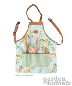 Esschart Design Full over the neck apron Rose Print pattern. Supplied in Ireland www.gardenandhomefx.ie