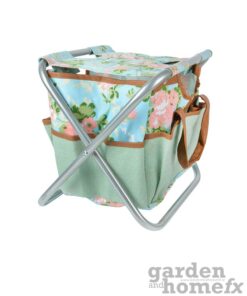 Esschert Rose Print Tool bag and folding Stool supplied in Ireland www.gardenandhomefx.ie