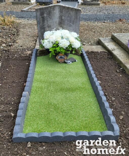 Recycled Rubber Flexi Scallop Lawn Edging - 1.2m - Image 3