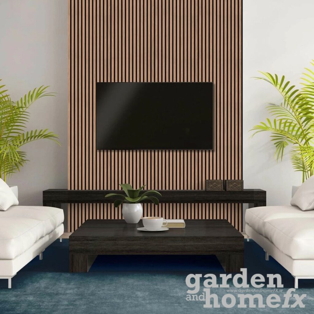 PVC Decro Strip wall paneling. 500mm x 1000mm x 5mm thick. Stocked in Ireland www.gardenandhomefx.ie