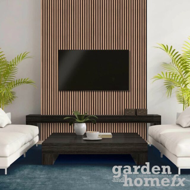 PVC Decro Strip wall paneling. 500mm x 1000mm x 5mm thick. Stocked in Ireland www.gardenandhomefx.ie